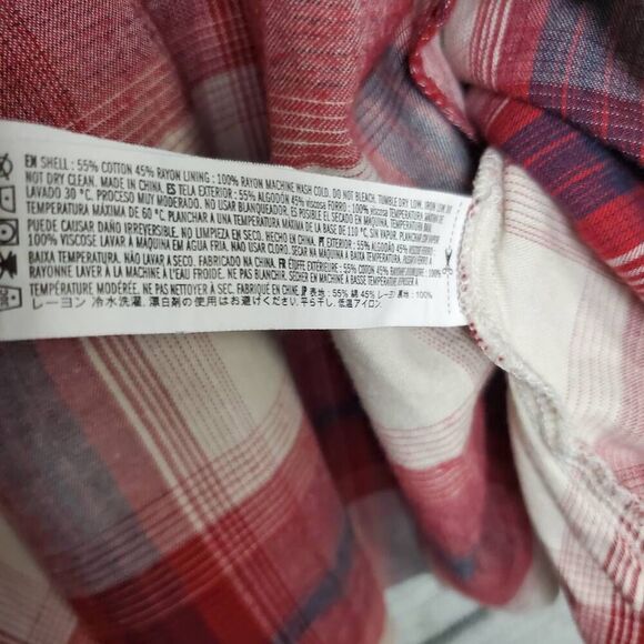 Forever 21 Plaid Mini Dress Red White Spaghetti Strap Size S - Picture 7 of 8